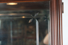 Load image into Gallery viewer, Philip Reinisch Sheffield Collection Lighted Curio Cabinet – Solid Wood, Cherry Finish
