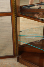 Load image into Gallery viewer, Carolina Heritage Lighted Curio Cabinet – Real Wood, Mirrored Back
