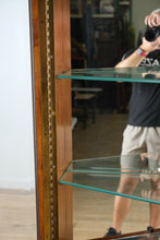 Load image into Gallery viewer, Carolina Heritage Lighted Curio Cabinet – Real Wood, Mirrored Back
