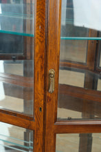 Load image into Gallery viewer, Carolina Heritage Lighted Curio Cabinet – Real Wood, Mirrored Back
