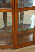 Load image into Gallery viewer, Carolina Heritage Lighted Curio Cabinet – Real Wood, Mirrored Back
