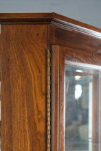 Load image into Gallery viewer, Carolina Heritage Lighted Curio Cabinet – Real Wood, Mirrored Back
