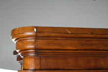 Load image into Gallery viewer, Pair of Curved Front Display Cabinets with Burled Accents
