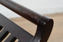 Load image into Gallery viewer, Frontgate Curved Slat Wood Bench Stool
