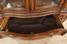 Load image into Gallery viewer, Curved &amp; Burled China Cabinet by Drexel Heritage
