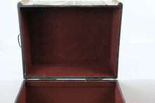 Load image into Gallery viewer, Safari Zebra Print Storage Trunk Bench Upholstered Chest Wood Base
