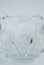 Load image into Gallery viewer, Antique EAPG Paneled Thistle Delta Pressed Glass Footed Bowl 7 Inch
