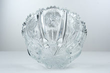 Load image into Gallery viewer, Antique EAPG Paneled Thistle Delta Pressed Glass Footed Bowl 7 Inch
