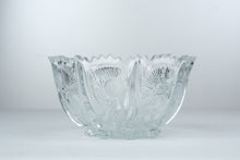 Load image into Gallery viewer, Antique EAPG Paneled Thistle Delta Pressed Glass Footed Bowl 7 Inch
