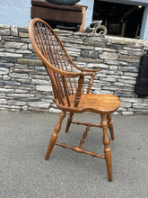 Load image into Gallery viewer, Athol Table Co. Oak Windsor-Style Armchair
