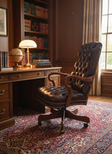Load image into Gallery viewer, James Town Burgundy Leather Office Chair - La-Z-Boy

