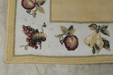 Load image into Gallery viewer, Dalyn Veranda 178 Yellow Fruit Border Area Rug 39 x 54 Made in Egypt

