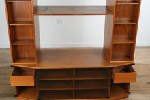 Load image into Gallery viewer, Mid-Century Danish Bookcase &amp; Media Cabinet by Komfort – 64.5” Wide
