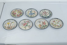 Load image into Gallery viewer, KAM Denmark Skovbilled Hand Painted Art Pottery Plates Set of 7 Monthly Botanical 725 Inch
