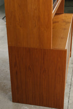Load image into Gallery viewer, Danish Modern Teak Display Cabinet with Glass Doors and Lower Storage Made in Denmark
