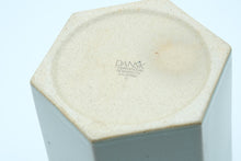 Load image into Gallery viewer, Dansk Modern Hexagonal Stoneware Vase – 4&quot; x 4&quot; x 8&quot;
