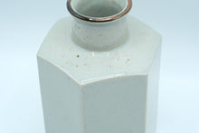 Load image into Gallery viewer, Dansk Modern Hexagonal Stoneware Vase – 4&quot; x 4&quot; x 8&quot;
