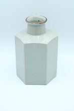 Load image into Gallery viewer, Dansk Modern Hexagonal Stoneware Vase – 4&quot; x 4&quot; x 8&quot;
