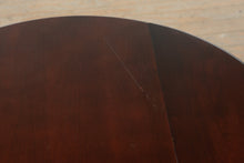 Load image into Gallery viewer, Dark Cherry Drop-Leaf Side Table with Queen Anne Legs
