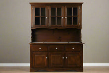 Load image into Gallery viewer, Dark Pine Buffet and Hutch
