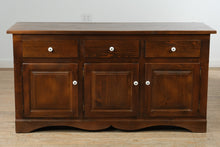 Load image into Gallery viewer, Dark Pine Buffet and Hutch
