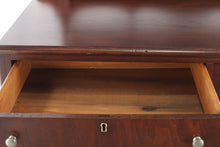 Load image into Gallery viewer, Dark Walnut 4-Drawer Dresser with Tilting Mirror
