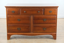 Load image into Gallery viewer, Davis Cabinet Company Solid Cherry Seven-Drawer Dresser with Dental Molding
