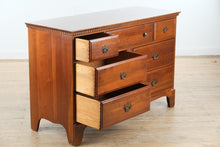 Load image into Gallery viewer, Davis Cabinet Company Solid Cherry Seven-Drawer Dresser with Dental Molding
