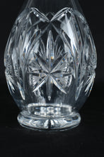 Load image into Gallery viewer, Cut Lead Crystal Decanter 15” Tall Starburst &amp; Fan Cut with Faceted Stopper

