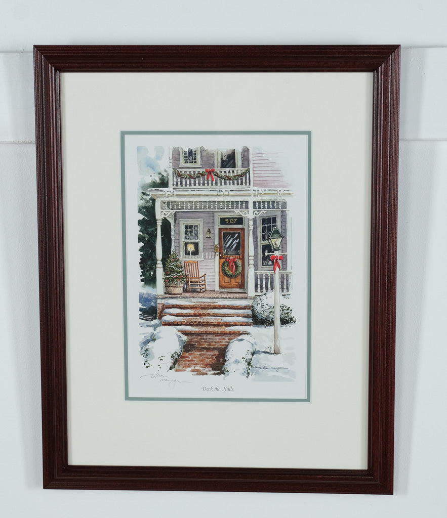 William Mangum Signed “Deck the Halls” Framed Print – Gallery Edition