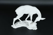 Load image into Gallery viewer, Kaiser Bisque Porcelain Sculpture – Deer and Fawn
