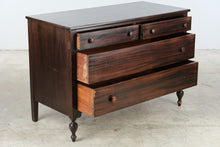 Load image into Gallery viewer, Vintage 1920s–1930s Mahogany Four-Drawer Dresser Chest

