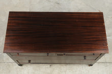 Load image into Gallery viewer, Vintage 1920s–1930s Mahogany Four-Drawer Dresser Chest
