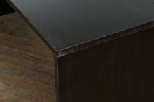Load image into Gallery viewer, Modern Espresso Office Desk with Cable Management Grommets
