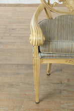 Load image into Gallery viewer, Early 1900s Carved Hotel Lobby Settee with Custom Upholstery
