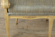 Load image into Gallery viewer, Early 1900s Carved Hotel Lobby Settee with Custom Upholstery
