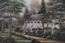 Load image into Gallery viewer, DeVries House by B. Scully – Custom Framed Art for Bombay Company – Southern Home Landscape 35” x 29”
