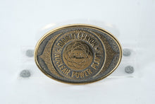 Load image into Gallery viewer, Vintage Diablo Canyon Nuclear Power Plant Belt Buckle – PG&amp;E Solid Brass Employee Issue
