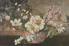 Load image into Gallery viewer, Dimitry Alexandroff The Chinese Bowl Framed Floral Asian Print 34x24
