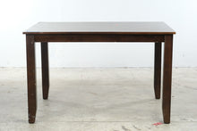 Load image into Gallery viewer, Dark Wood Rectangular Dining Table with Tapered Legs
