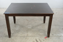 Load image into Gallery viewer, Dark Wood Rectangular Dining Table with Tapered Legs
