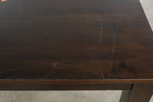 Load image into Gallery viewer, Dark Wood Rectangular Dining Table with Tapered Legs
