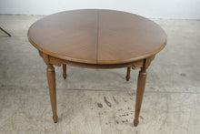 Load image into Gallery viewer, Traditional Round Wood Extension Dining Table With 16 Inch Leaf 48 Inch

