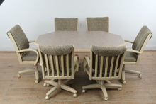 Load image into Gallery viewer, Chromcraft Postmodern Dining Table with 6 Swivel Chairs
