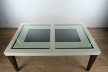 Load image into Gallery viewer, Sofía Vergara Savona Ivory Glass Top Dining Table Set with 6 Upholstered Chairs
