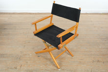 Load image into Gallery viewer, Pair of Vintage Wooden Director’s Chairs with Black Canvas Seats &amp; Backs

