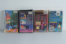 Load image into Gallery viewer, Factory-Sealed Disney VHS Lot – Aladdin, Fantasia, Snow White, The Little Mermaid – Masterpiece &amp; Classics Editions – Retro Display &amp; Collector Set
