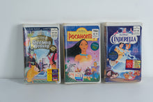 Load image into Gallery viewer, Factory-Sealed Disney Princess VHS Trio – Sleeping Beauty, Pocahontas, Cinderella – Masterpiece Collection

