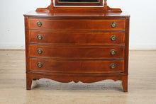 Load image into Gallery viewer, Ashford Mahogany Bow Front Dresser with Tilting Mirror - Dixie Furniture
