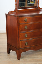 Load image into Gallery viewer, Ashford Mahogany Bow Front Dresser with Tilting Mirror - Dixie Furniture
